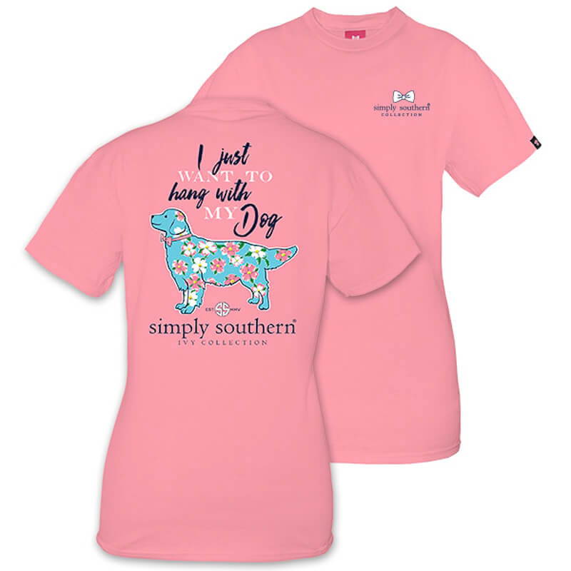 Simply Southern Preppy Tees Hang With My Dog T-Shirts